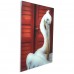 Pelican Red Door Acrylic Wall Art Beach Print Painting Hanging 90cm   232099995309